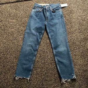 COPY - NWT Agolde KYE mid rise straight crop size 27